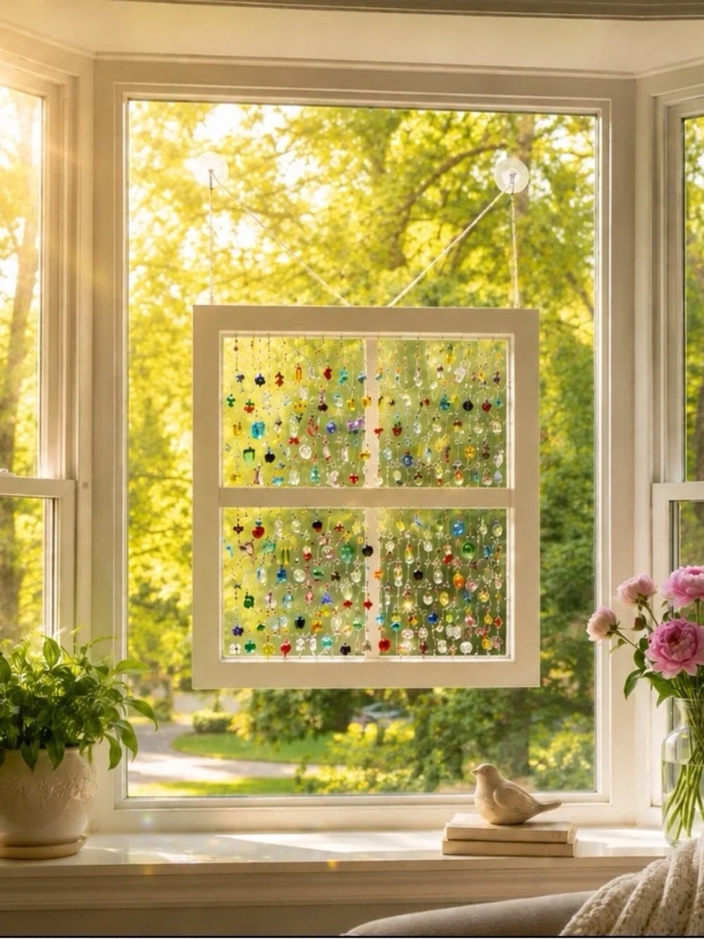 Beaded Window Panel - Multicolor dun catcher